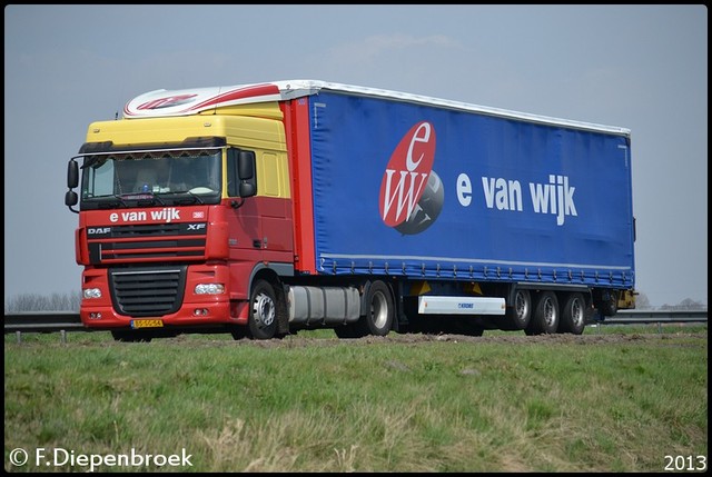 BS-SG-54 DAF XF105 E van Wijk-BorderMaker Rijdende auto's