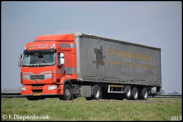 BV-FR-57 Renault Premium De rijk BV Nieuwkoop-Bord Rijdende auto's