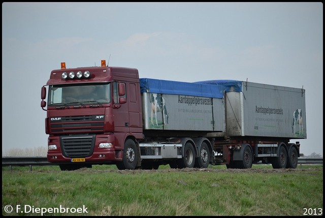 BV-HR-81 DAF XF105 Interbulk-BorderMaker Rijdende auto's