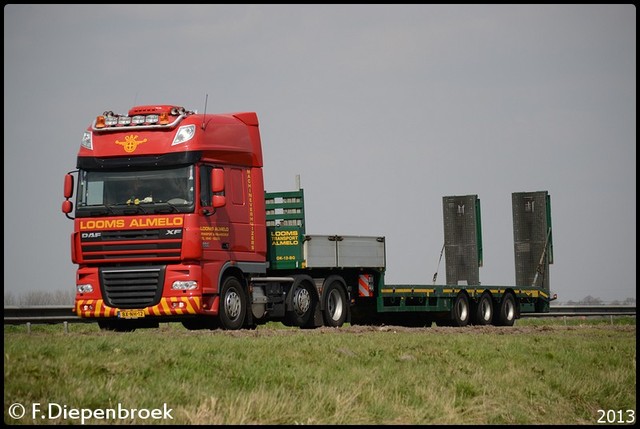 BX-NH-12 DAF XF105 Looms Almelo-BorderMaker Rijdende auto's