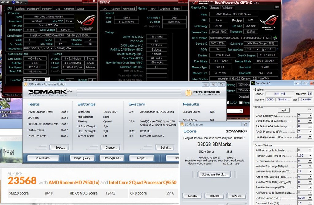 3DMark2006AndMemSet - 