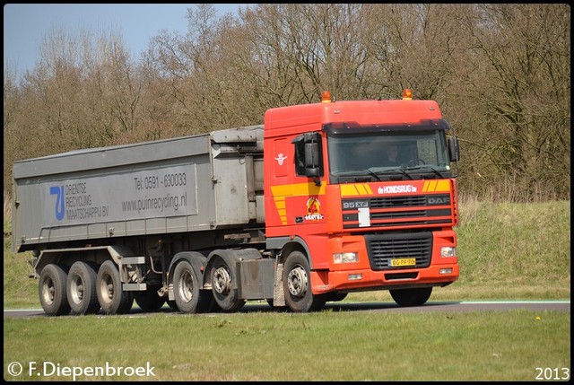 BG-PF-70 DAF XF95 Hondsrug BV-BorderMaker Rijdende auto's