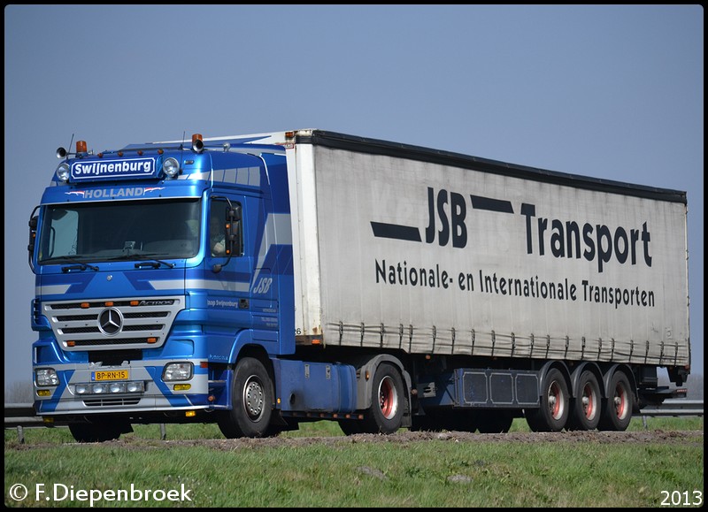 BP-RN-15 Mercedes Actros MP2 Jaap Swijnenburg-Bord - Rijdende auto's