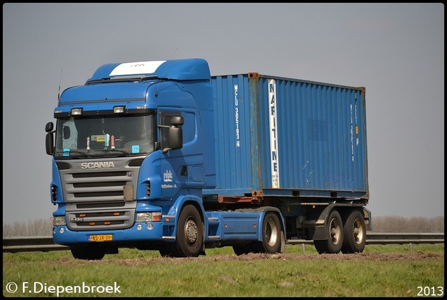 BS-JX-31 Scania R420 NBK Logistics Spijkenisse-Bor Rijdende auto's