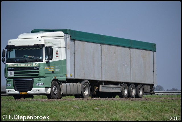 BZ-XD-15 DAF XF105 Wijnia Transport Harderwijk-Bor Rijdende auto's