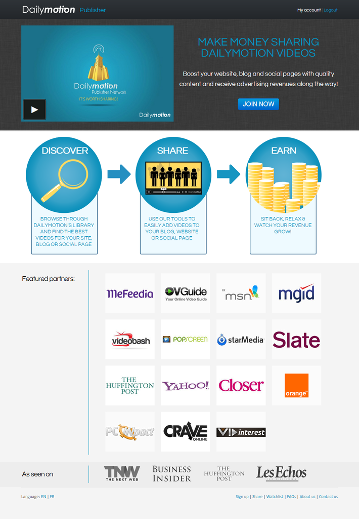Dailymotion Publisher - 