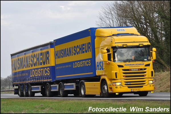 Huisman vd Scheur Logistics - Veendam  BZ-SV-75  ( Wim Sanders Fotocollectie