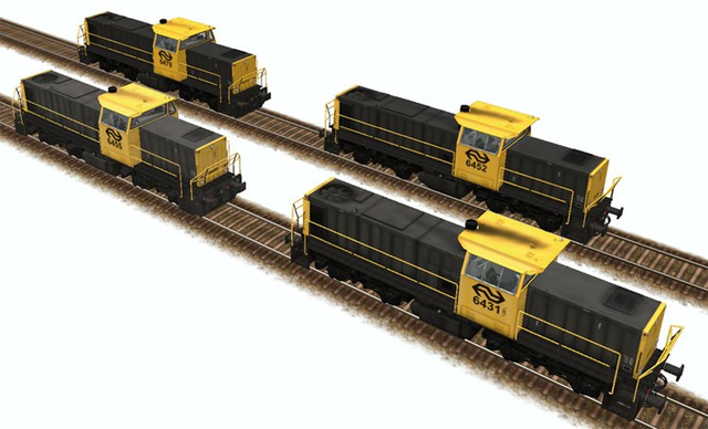 Add-On Diesel Locomotive Trainz  NS 6400 loc Diversen TrainZ