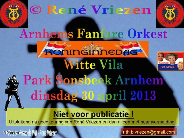 R.Th.B.Vriezen 2013 04 30 0000 Arnhems Fanfare Orkest Koning-inne-dag WitteVilla Sonsbeek dinsdag 30 april 2013