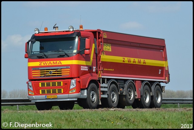 BV-ZP-82 Volvo FH Zwama Transport-BorderMaker Rijdende auto's