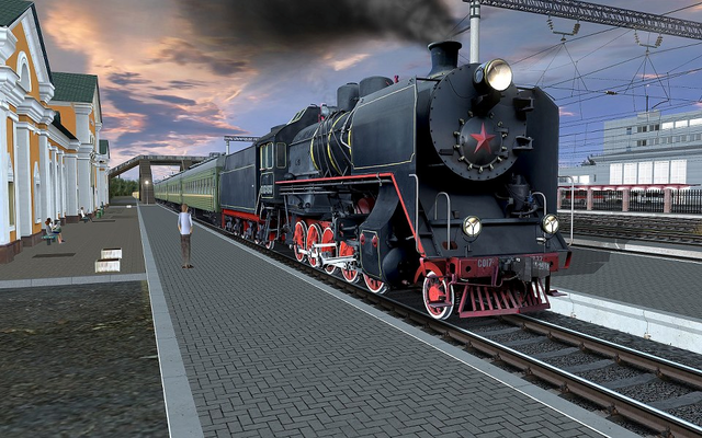 Steam Locomotive Rusia CÐž17-4377 2 Diversen TrainZ