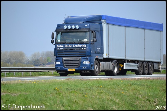 01-BBB-8 DAF XF105 Gebr Oude Lenferink-BorderMaker Rijdende auto's