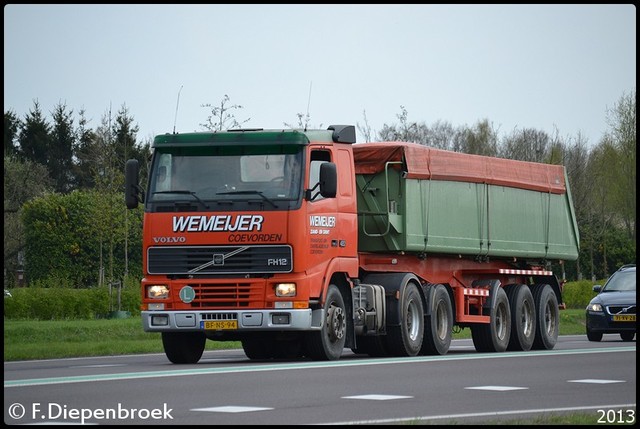 BF-NS-94 Volvo FH12 Wemijer Coecorden Transport-Bo Rijdende auto's