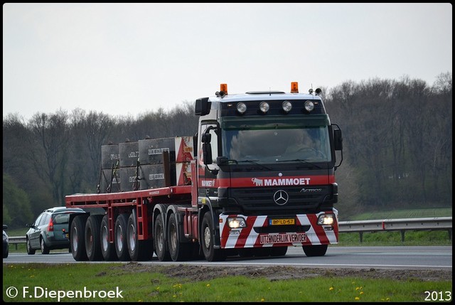 BP-LD-57 Mercedes Actros MP2 Mammoet-BorderMaker Rijdende auto's