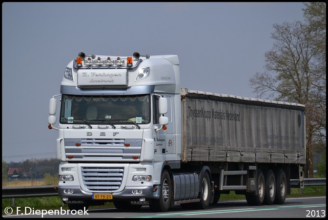 BT-PB-20 DAF XF105 R.Verhagen-BorderMaker Rijdende auto's