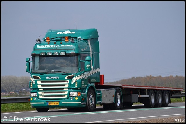 BV-SJ-43 Scania P380 G.L de Haan-BorderMaker Rijdende auto's