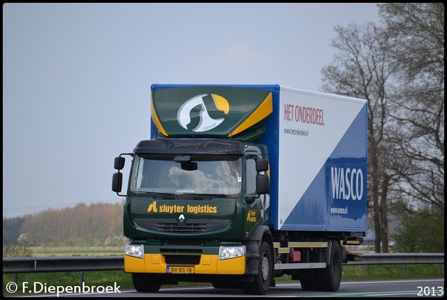 BX-BS-18 Renault Premium Sluyter Logistics Assen-B Rijdende auto's