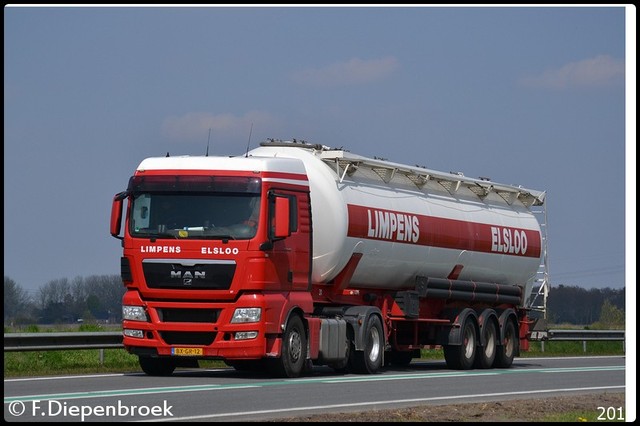 BX-GR-12 MAN TGX Limpens Elsloo-BorderMaker Rijdende auto's