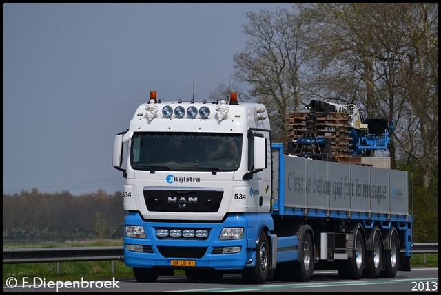 BX-LD-41 MAN TGX Kijlstra 4-BorderMaker Rijdende auto's