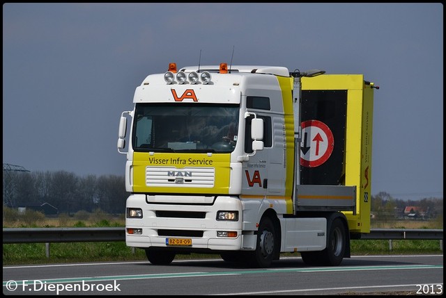 BZ-DX-09 MAN TGA Visser Infra-BorderMaker Rijdende auto's