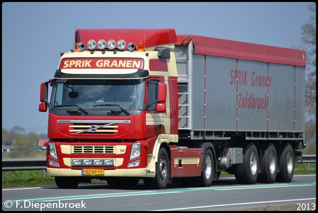 BZ-HP-19 Volvo FM Sprik Granen-BorderMaker Rijdende auto's