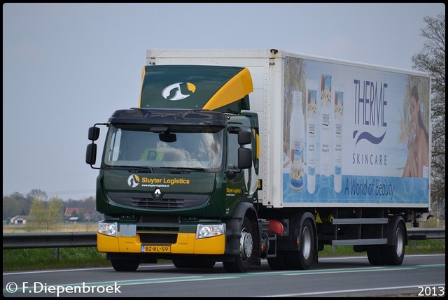 BZ-RL-59 Renault Premium Sluyter Logistics-BorderM Rijdende auto's