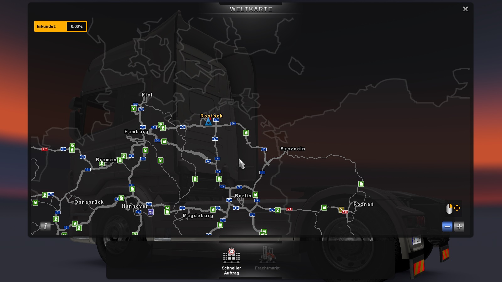 Карта салонов в euro truck simulator 2