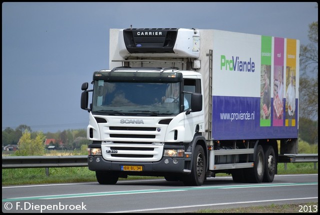 BR-BL-34 Scania P310 Noordvlees-BorderMaker Rijdende auto's