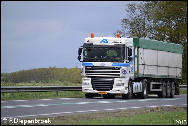 BZ-NN-92 DAF XF105 AB Texel-BorderMaker Rijdende auto's