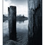 Water Posts  in Cyan - Black & White and Sepia