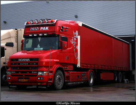Duopak Scania 164 - 580 Vrachtwagens