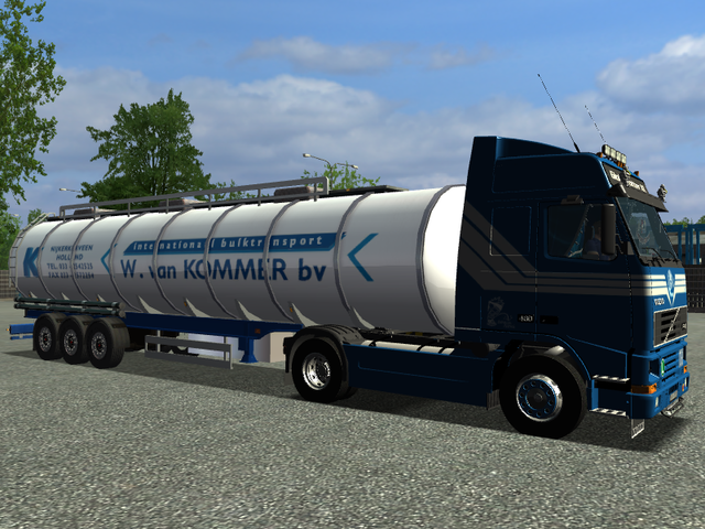 ets Volvo Fh12 460 + Interieur + Petrol tanktraile ETS COMBO'S