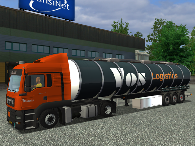 ets Man TGA + Petrol tanktrailer VOS Logistics ver ETS COMBO'S