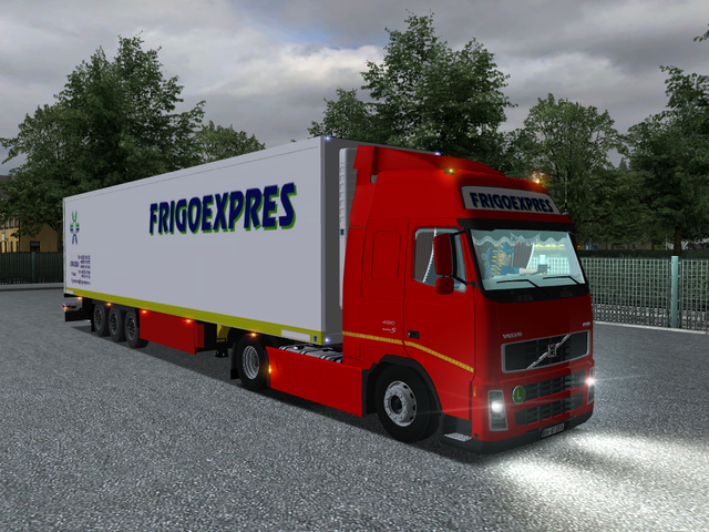 gts Volvo Fh12 400 euro5 + trailer FrigoExpres ver GTS COMBO'S