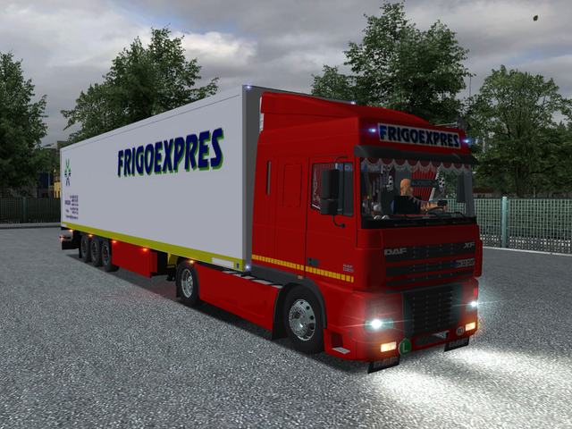 gts Daf XF + Trailer FRIGOEXPRES verv daf A reefer GTS COMBO'S