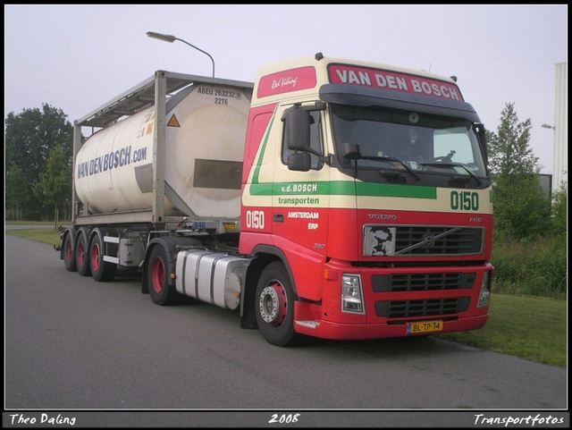 Bosch van den - Erp BL-TP-74  Containertrailer Bosch van den - Erp