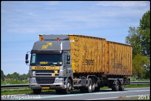 BR-GD-55 DAF CF Emons-BorderMaker Rijdende auto's