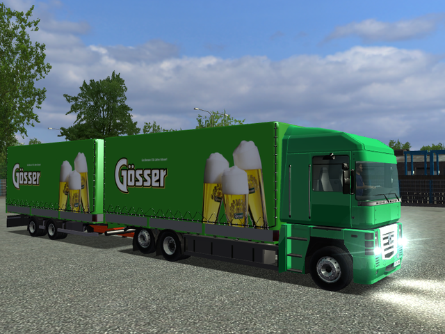 ets Renault Magnum 6x2 + Tandem GÃ–SSER BEER verv  Renault Magnum BDF + tandem