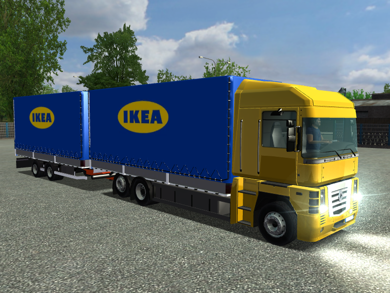 ets Renault Magnum 6x2 + Tandem IKEA verv ren A op - Renault Magnum BDF + tandem