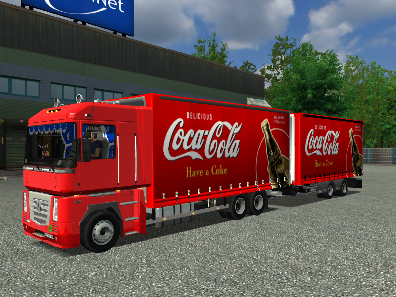 ets Renault Magnum 6x4 + Tandem CocaCola verv ren  - Renault Magnum BDF + tandem