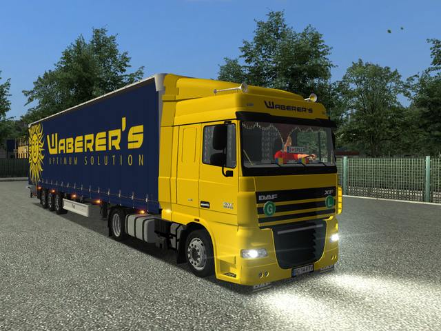 gts Daf XF + Trailer Waberer's verv daf A reefer GTS COMBO'S