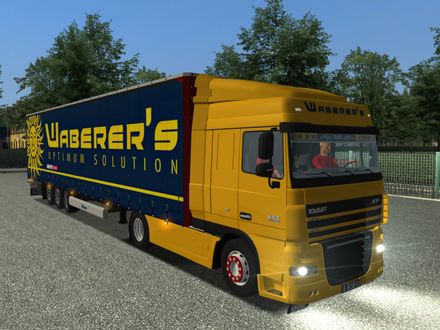 gts Daf XF 105 SC + Trailer Waberer's by stefan ve GTS COMBO'S