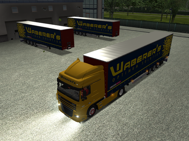 gts Daf XF 105 SC + Trailer Waberer's by stefan ve GTS COMBO'S