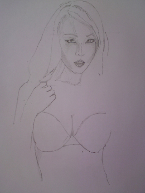 chinese model sketsh 2 - 