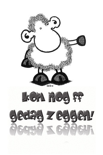 gedag zeggen+sheep - 