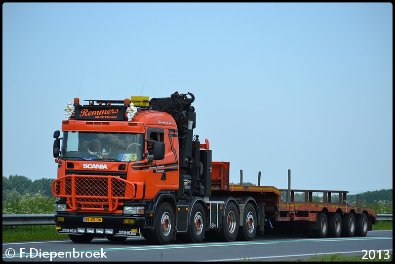 BL-XV-06 Scania 164G Remmers Muntendam-BorderMaker - Rijdende auto's