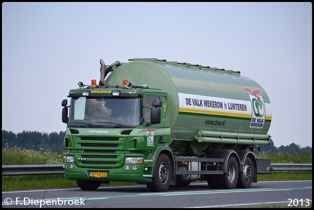 BT-TN-26 Scania P310 De Valk Wekerom-BorderMaker Rijdende auto's