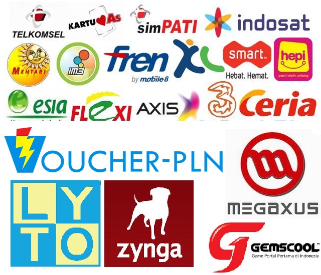 kumpulan logo pulsa, pln, dan game online - 