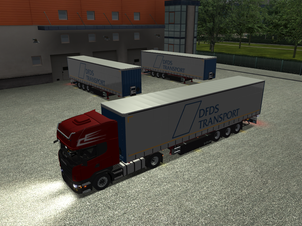 gts Scania R500 + Krone profiliner DFDS Transport  - GTS COMBO'S