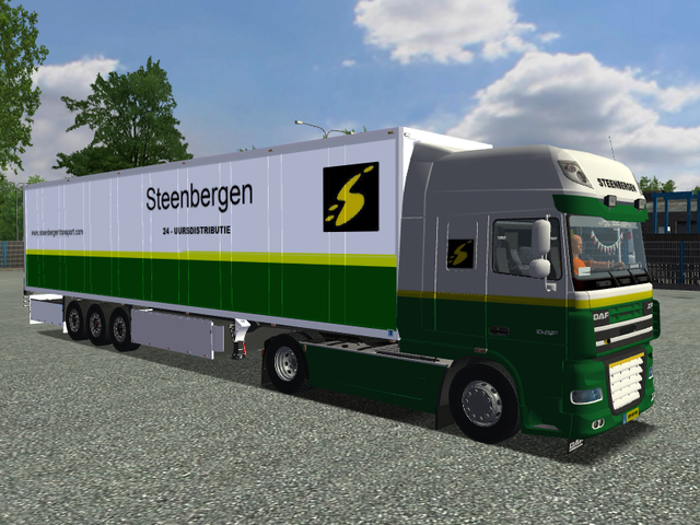 ets Daf XF105 580 + Schmitz Cargobull Steenbergen  ETS COMBO'S